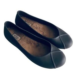 Crocs 'Olivia II' Women's 10 Fur Lined Comfort Flat Brown Slip On Shoe